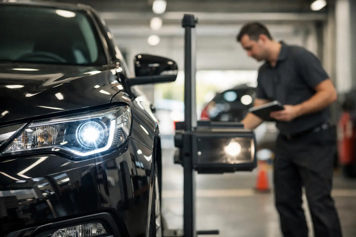 Frågor om xenonbesiktning och regler för bilen