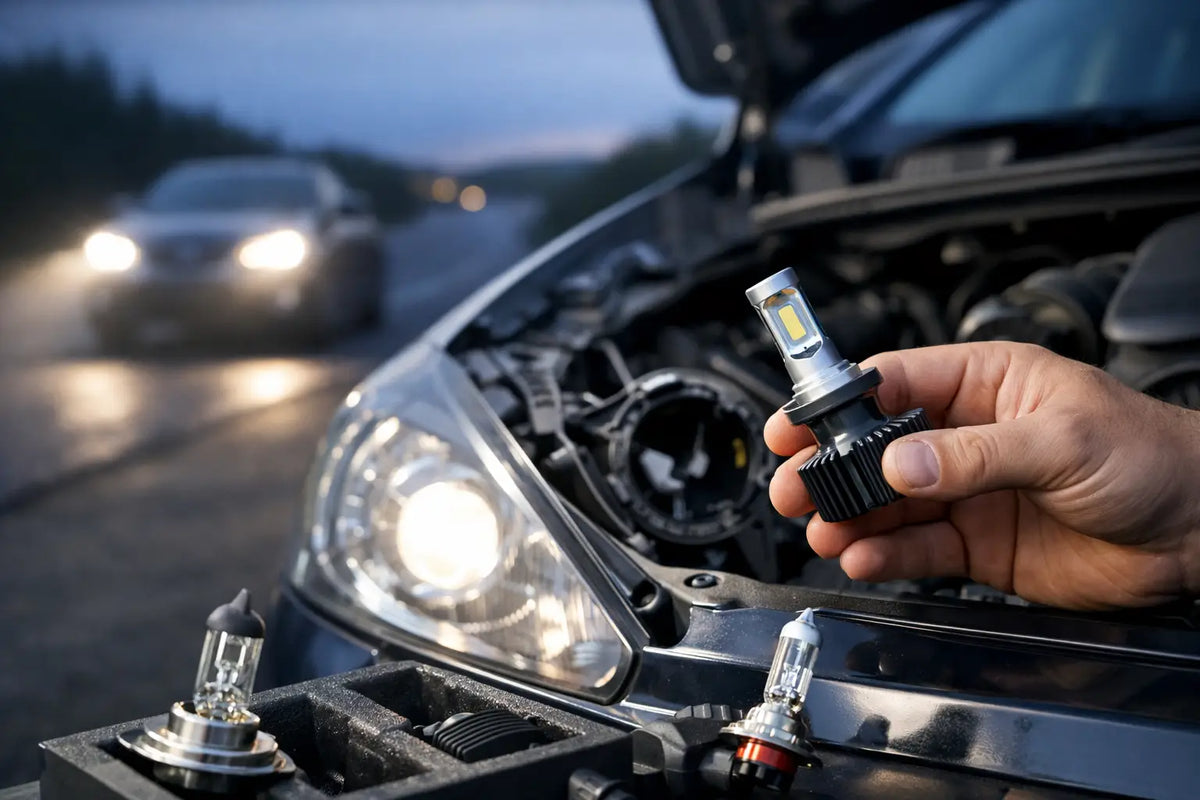 Guide till rätt ljusbild vid lampbyte i bilen