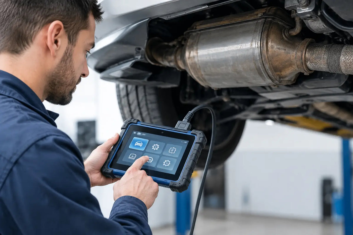 Starta DPF-regenerering med diagnosverktyg