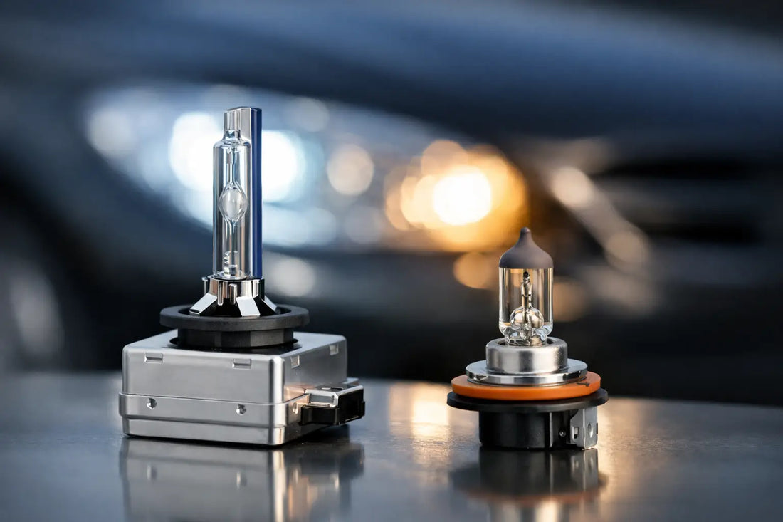 Xenonlivslängd jämfört med halogen