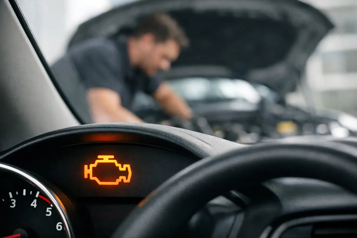 Varför lyser motorlampan igen efter reparation?