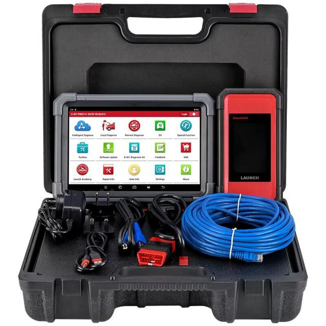 LAUNCH X431 PRO3 V+ Elite Diagnosverktyg – J2534, SmartLink VCI, DoIP, Aktiv Test, Topology Mapping, Online Kodning & 60+ Servicefunktioner