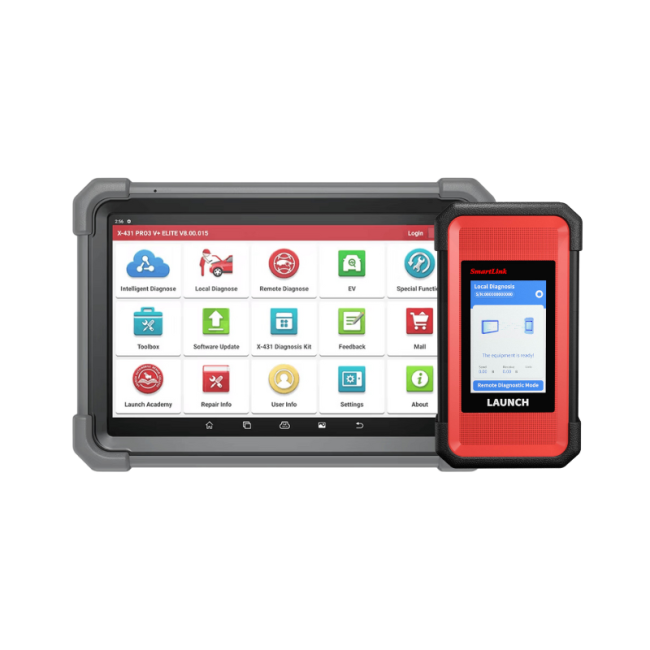 LAUNCH X431 PRO3 V+ Elite Diagnosverktyg – J2534, SmartLink VCI, DoIP, Aktiv Test, Topology Mapping, Online Kodning & 60+ Servicefunktioner