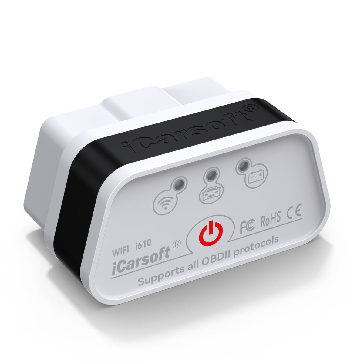 iCarsoft WIFI OBD Multi-Scan Tool i610 – Trådlös OBD2-felkodsläsare och realtidsdiagnostik för alla OBD2-bilar