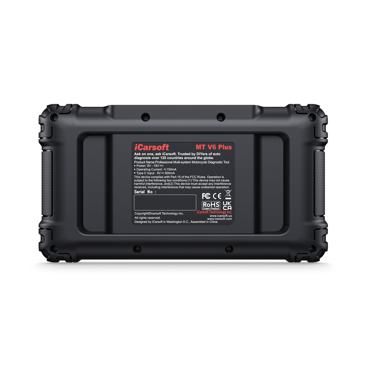 iCarsoft MT V6 Plus Felkodsläsare Diagnosverktyg för Motorcykel – Full Systemdiagnostik för 21 Märken med OBD2 & Servicefunktioner