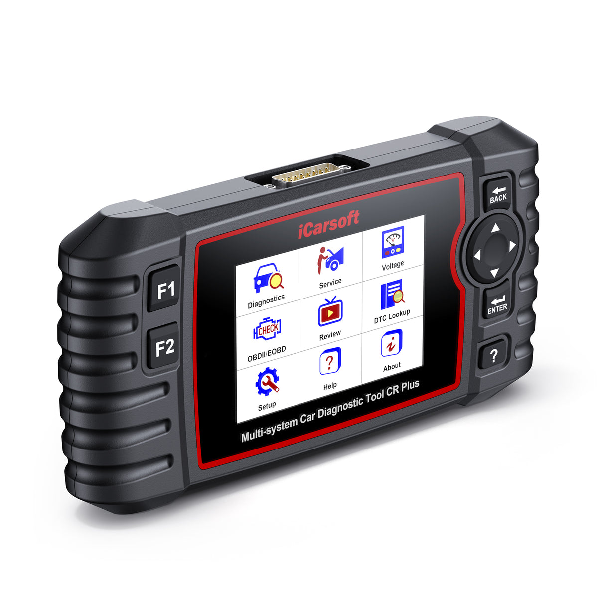 iCarsoft CR Plus OBD2 Diagnosverktyg – Multimärke felkodsläsare med 4 System & Servicefunktioner