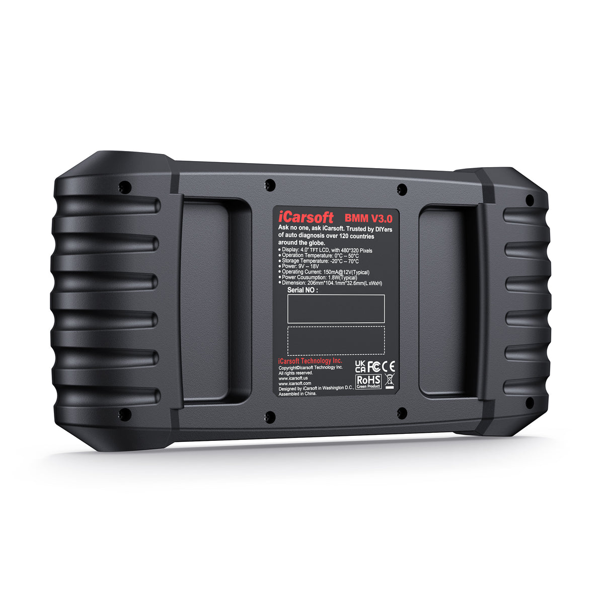 iCarsoft BMM V3.0 Felkodsläsare Diagnosverktyg för BMW, MINI & Rolls-Royce – Full Systemdiagnos & Servicefunktioner