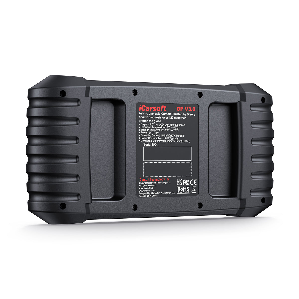 iCarsoft OP V3.0 OBD2 Felkodsläsare Opel Vauxhall – Diagnosverktyg med Full ECU, Servicefunktioner & Live Data