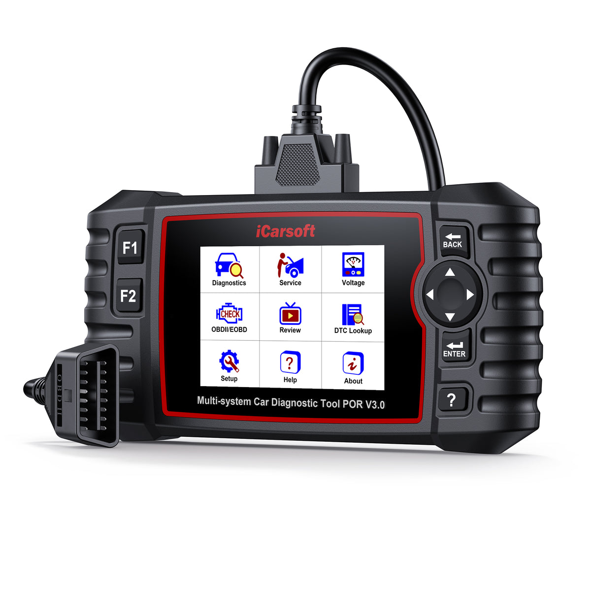 iCarsoft POR V3.0 Porsche Felkodsläsare – Professionell OBD2 Diagnosverktyg med Full Systemdiagnos & Servicefunktioner