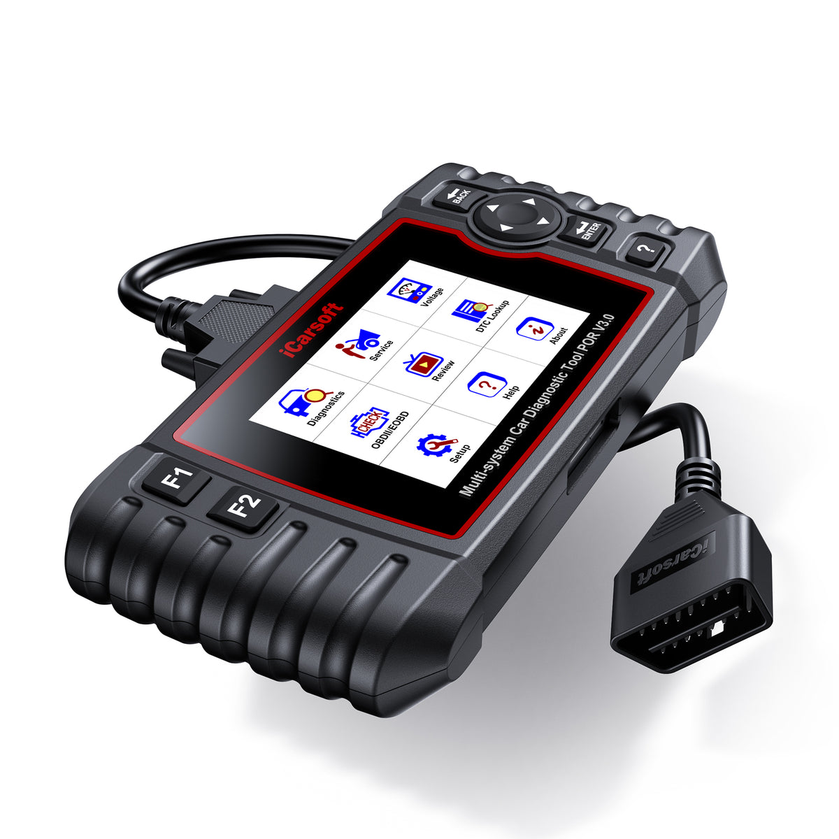 iCarsoft POR V3.0 Porsche Felkodsläsare – Professionell OBD2 Diagnosverktyg med Full Systemdiagnos & Servicefunktioner