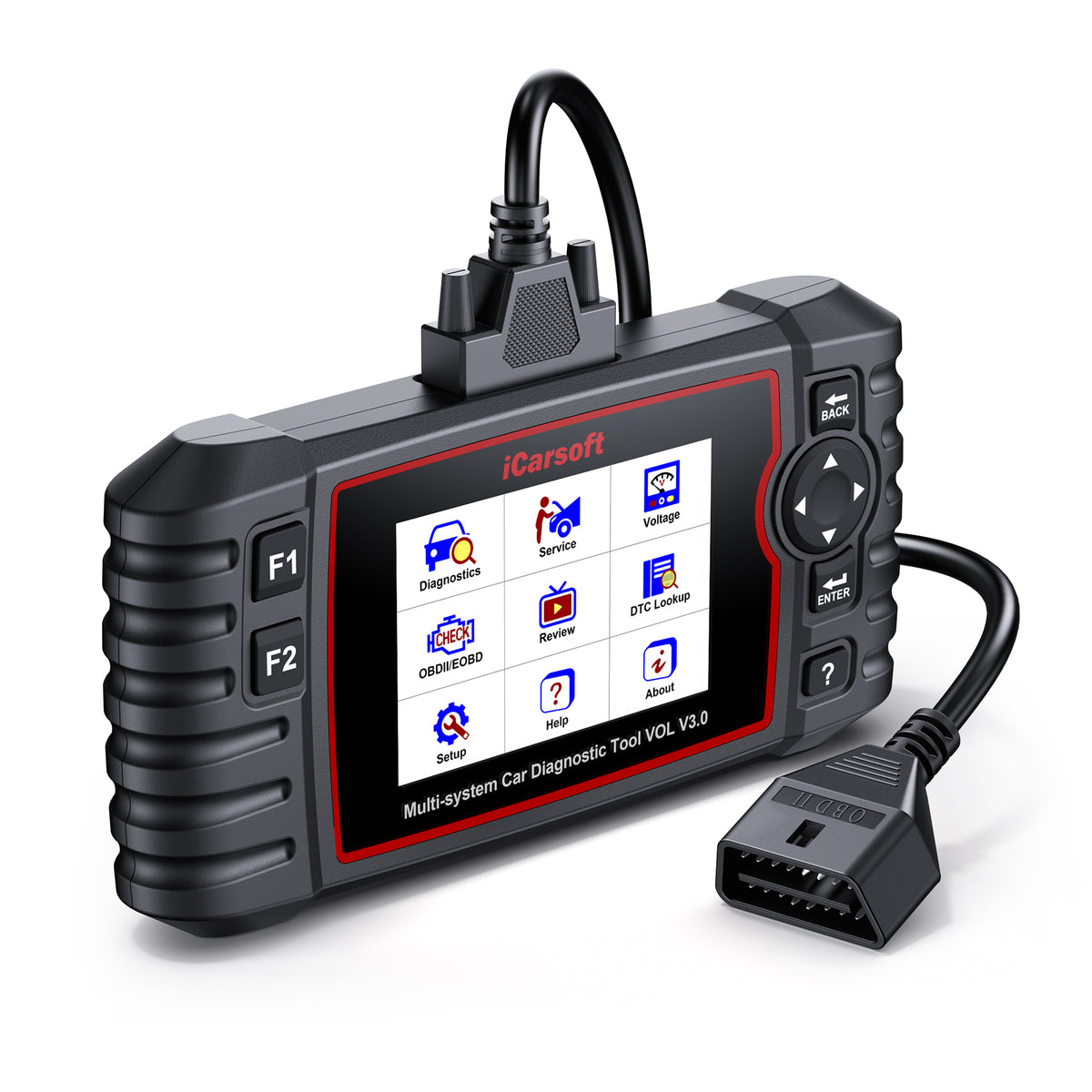 iCarsoft VOL V3.0 OBD2 Diagnosverktyg Felkodsläsare för Volvo & SAAB – Full Systemdiagnostik, Servicefunktioner & Livstids Uppdateringar