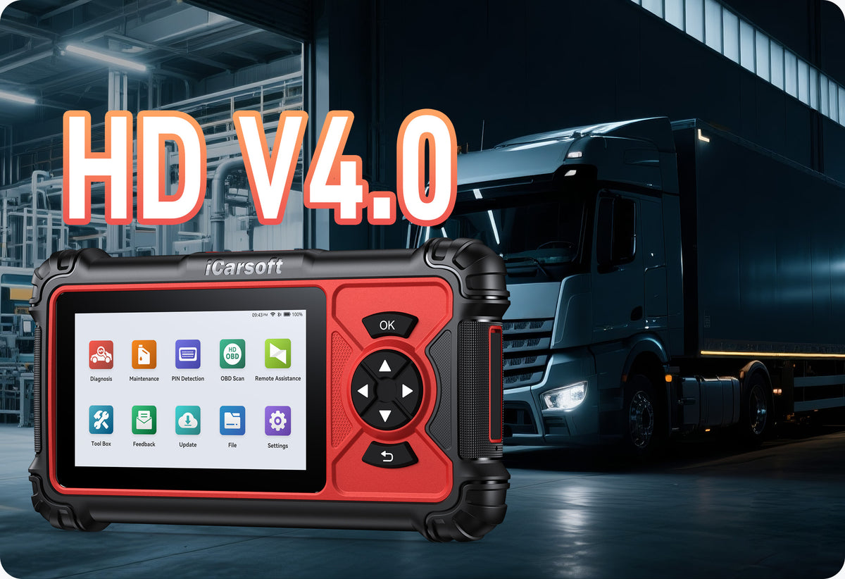 iCarsoft HD V4.0 – Professionellt diagnosverktyg för tunga fordon