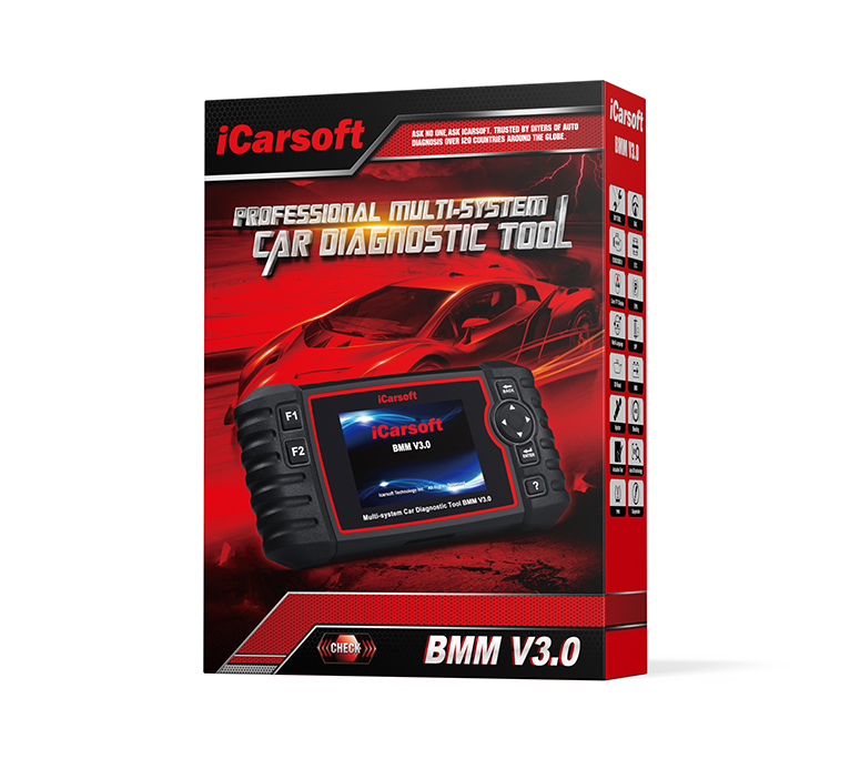 iCarsoft BMM V3.0 Felkodsläsare Diagnosverktyg för BMW, MINI & Rolls-Royce – Full Systemdiagnos & Servicefunktioner