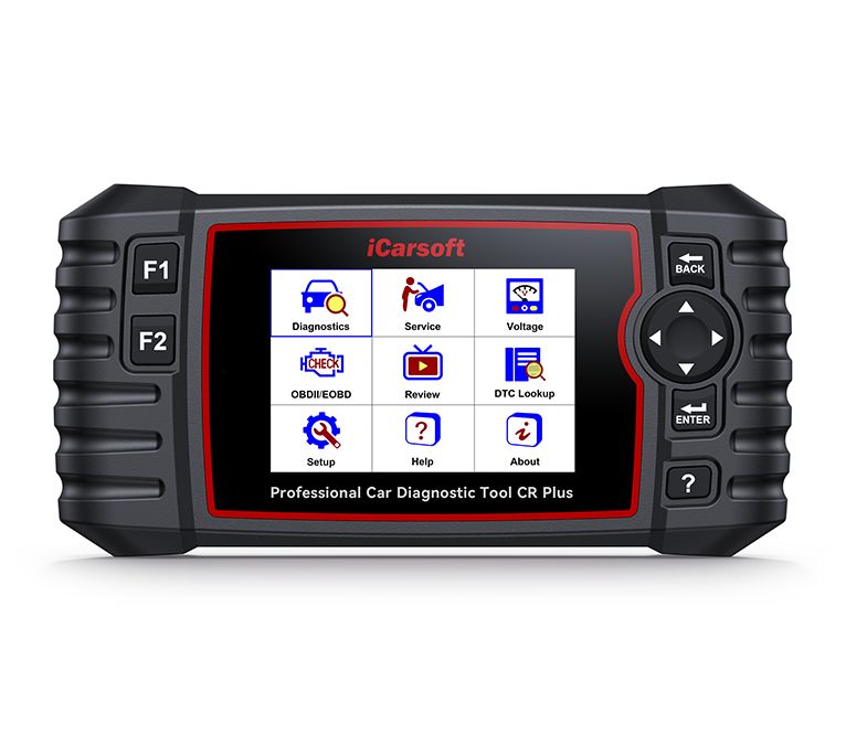 iCarsoft CR Plus OBD2 Diagnosverktyg – Multimärke felkodsläsare med 4 System & Servicefunktioner
