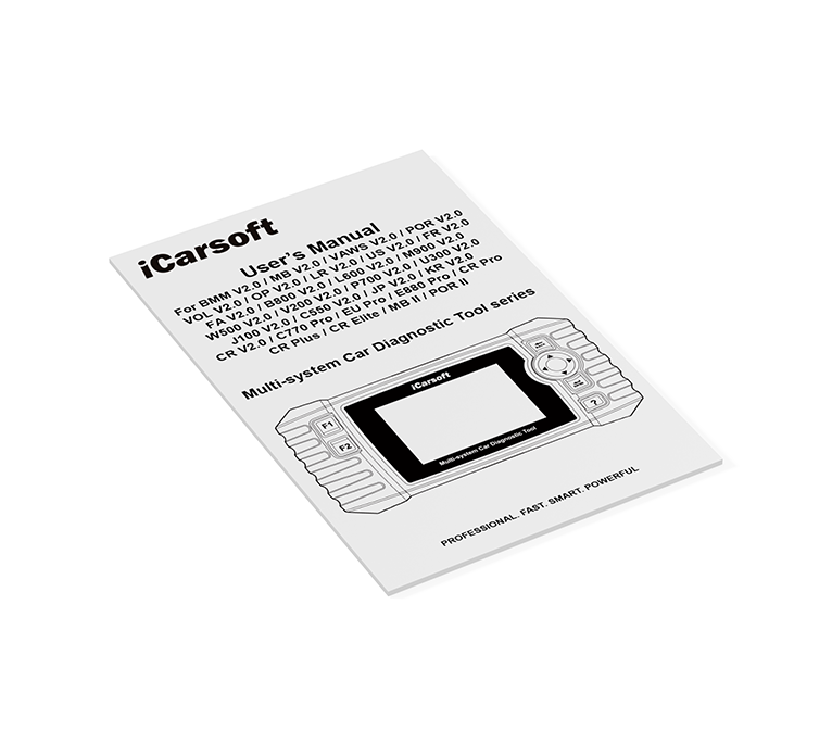iCarsoft CR Pro – Avancerad felkodsläsare för flera bilmärken