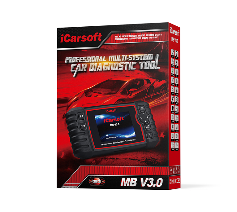 iCarsoft MB V3.0 Felkodsläsare – Full Systemdiagnos & Serviceverktyg för Mercedes-Benz, Sprinter, Smart och Maybach