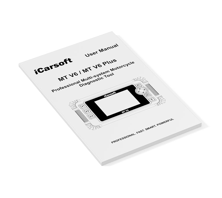 iCarsoft MT V6 Plus Felkodsläsare Diagnosverktyg för Motorcykel – Full Systemdiagnostik för 21 Märken med OBD2 & Servicefunktioner
