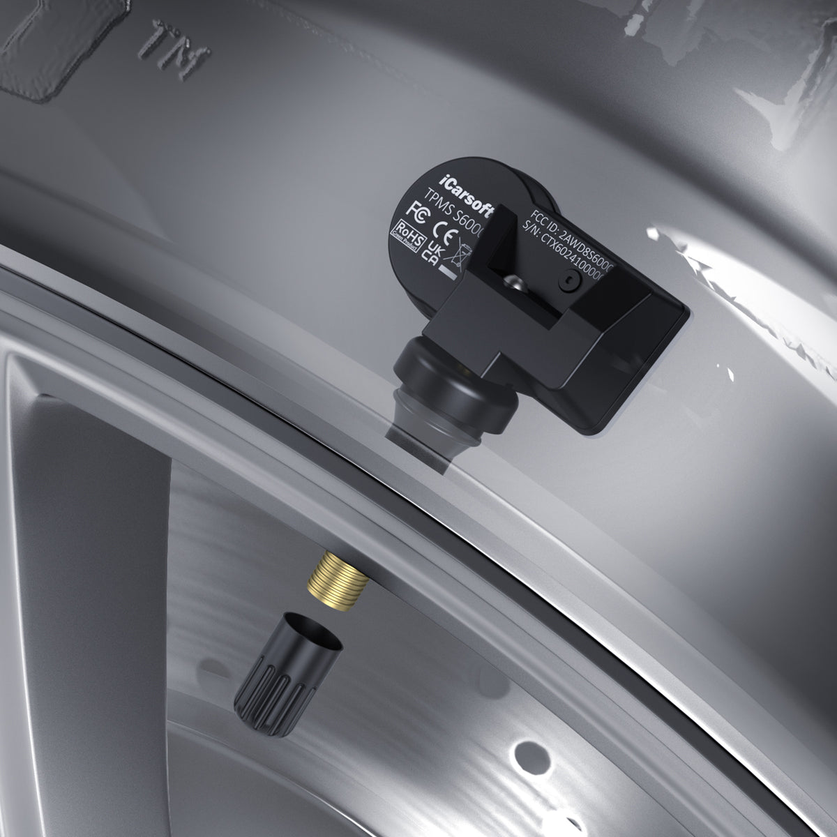 iCarsoft TPMS S6000 – Universell Däcktryckssensor för CR Eagle & TPMS V800