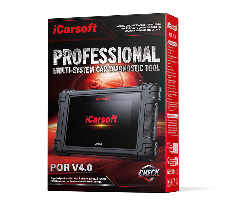 iCarsoft POR V4.0 Felkodsläsare för Porsche – Full Systemdiagnostik, Bi-direktionell styrning & Livstids fria uppdateringar