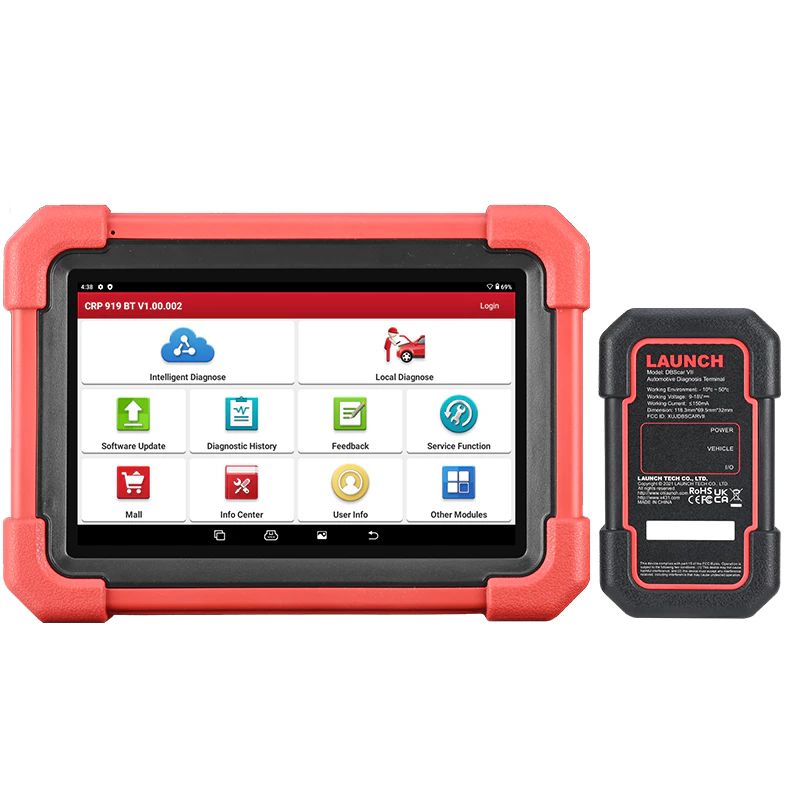 Launch CRP919X BT OBD2 Felkodsläsare – Avancerad Trådlös Diagnos med ECU-kodning, Aktivt Test & 2 Års Licens