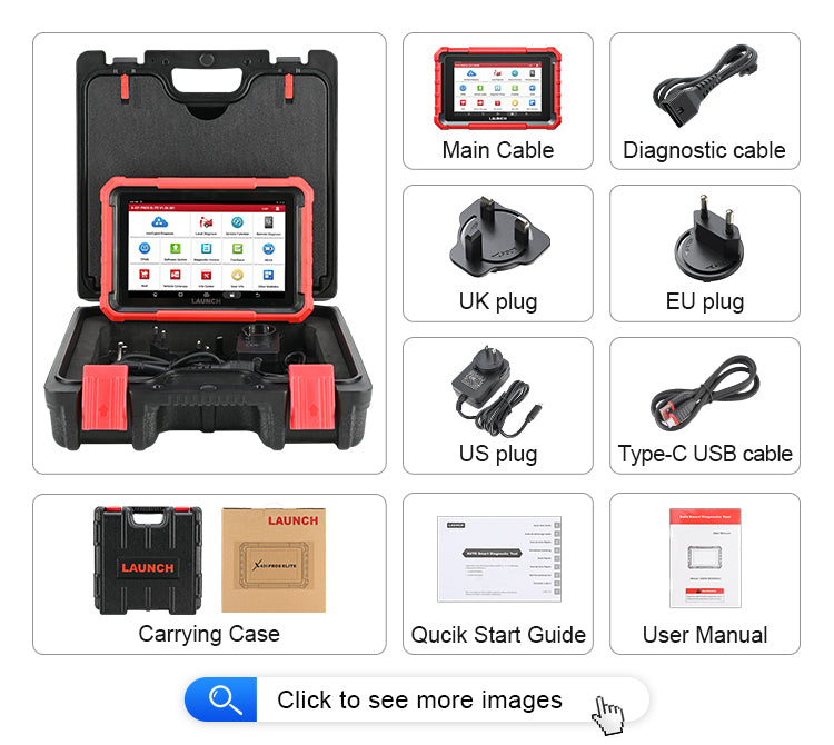 Launch X431 PROS ELITE felkodsläsare OBD2 Diagnosverktyg – ECU-kodning, DoIP, CAN FD & Kabelanslutning för professionell fordonsdiagnostik
