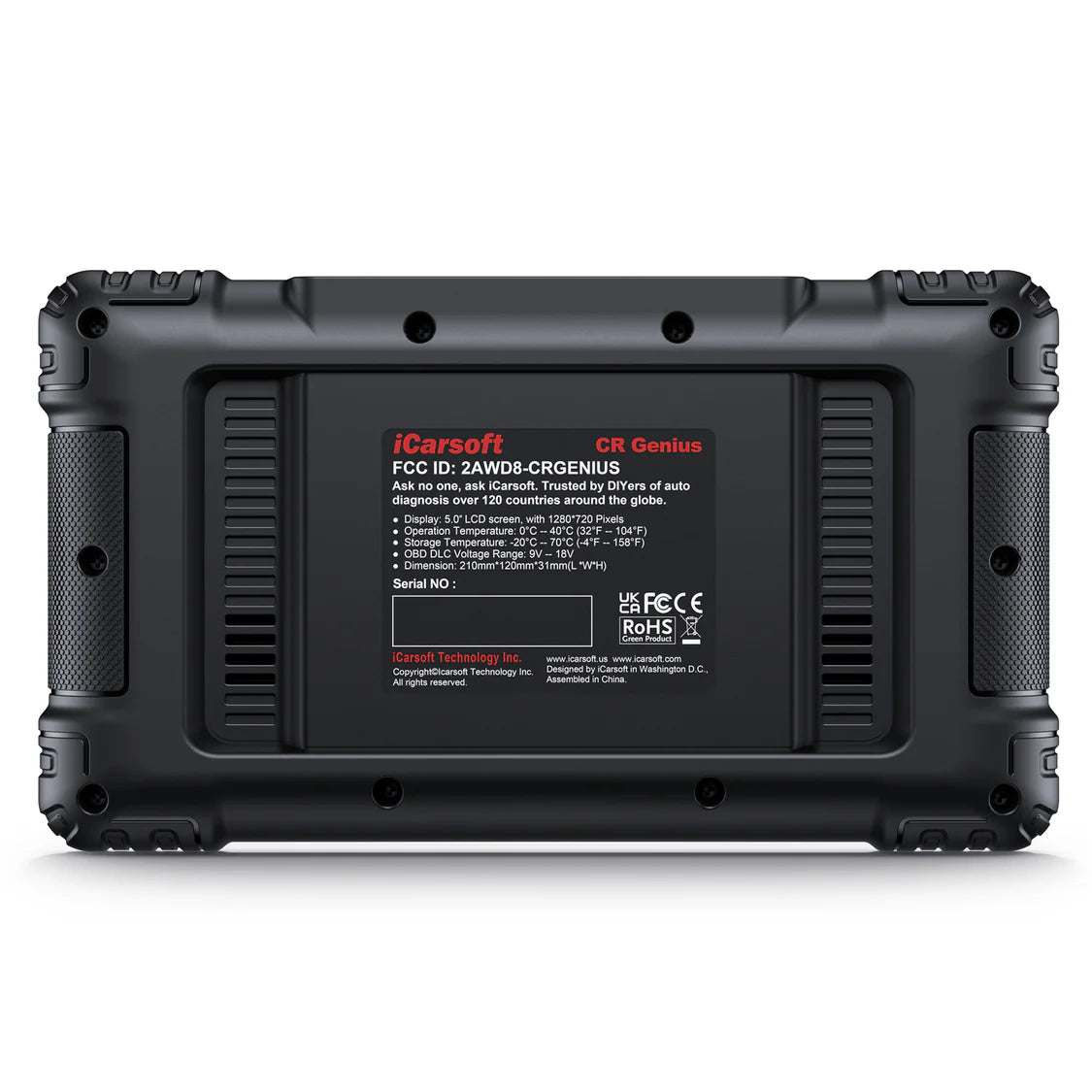 iCarsoft CR Genius 2025 - OBD2 Felkodsläsare diagnosverktyg