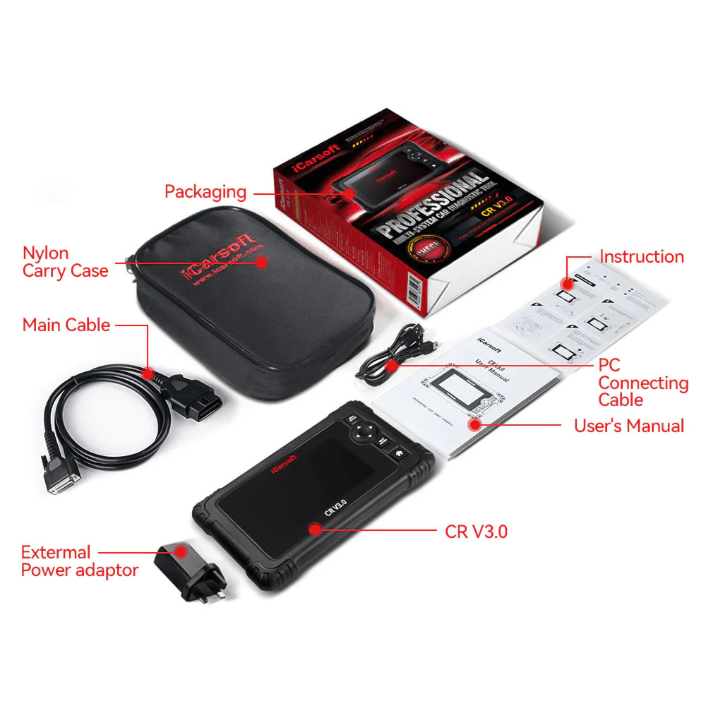 iCarsoft CR V3.0 2025– Professionell felkodsläsare