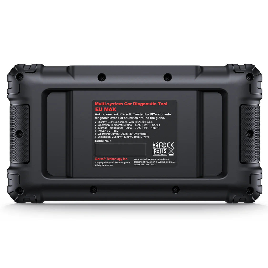 iCarsoft EU MAX 2025 – Avancerad felkodsläsare bildiagnostik OBD2