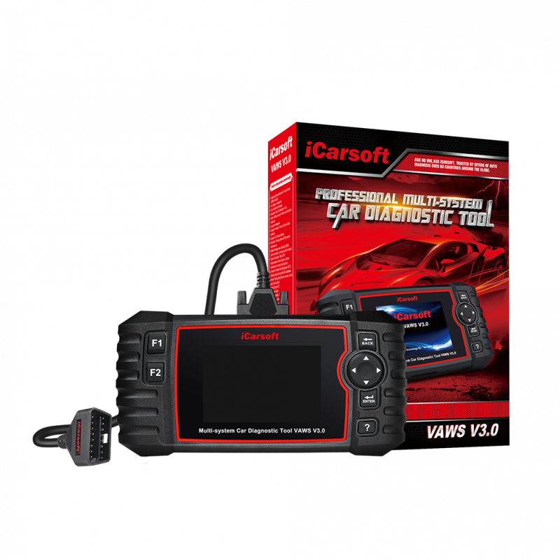 iCarsoft VAWS V3.0 OBD2 Felkodsläsare för VW/Audi/Skoda/Seat – Full ECU Diagnos & Serviceverktyg