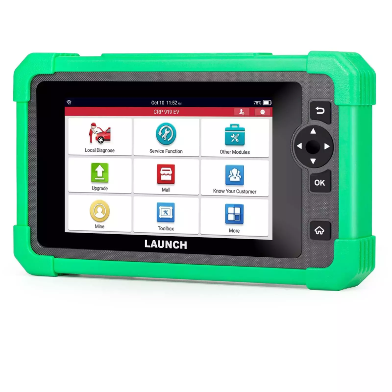 Launch CRP919 EV Felkodsläsare– OBD2 Scanner för Elbilar & Hybrid | 2 års fria uppdateringar