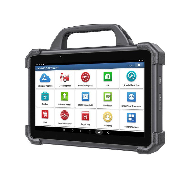 LAUNCH X431 PAD VII Elite (PAD7) – Professionellt diagnosverktyg med tvåvägsdiagnos, J2534-programmering & topologikarta | 2 års licens